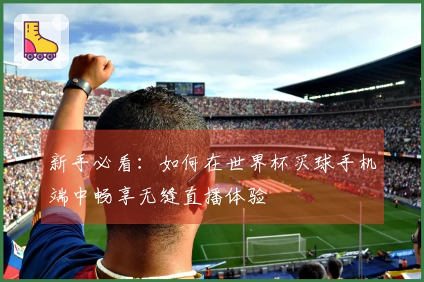 新手必看：如何在世界杯买球手机端中畅享无缝直播体验